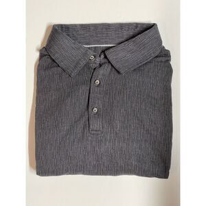 Nat Nast Golf Shirt Charcoal Gray Short Sleeve Golf Polo Shirt XL